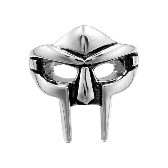 Pharaoh Mask Iron Man Men And Women Stainless Steel Rings Size 9 for Tee… - Picture 2 of 13